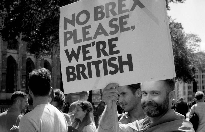 An anti-Brexit protest in London, 2016 (CC FlickR)