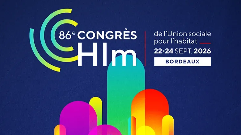 Visuel du 86ᵉ Congrès Hlm de l’Union sociale pour l’habitat, du 22 au 24 septembre 2026 à Bordeaux