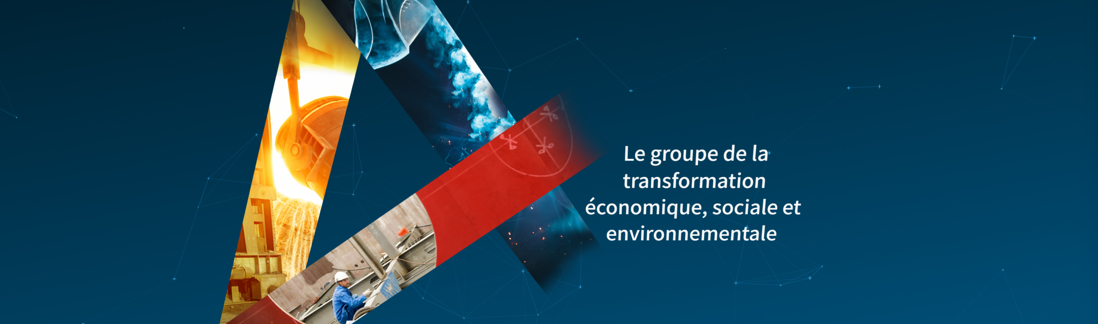 Le groupe de la transformation économique, sociale et environnementale — bannière du Groupe Alpha
