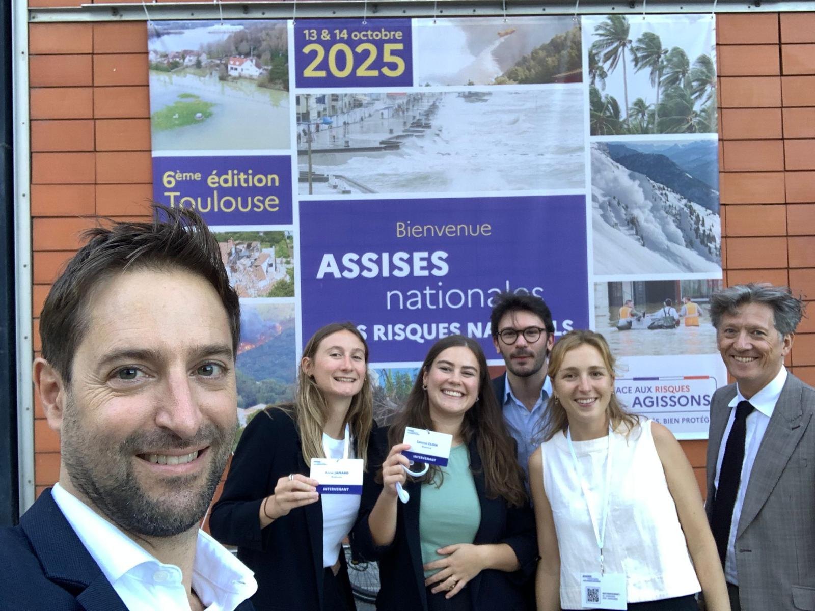 L’équipe bluenove aux Assises nationales des risques naturels, à Toulouse