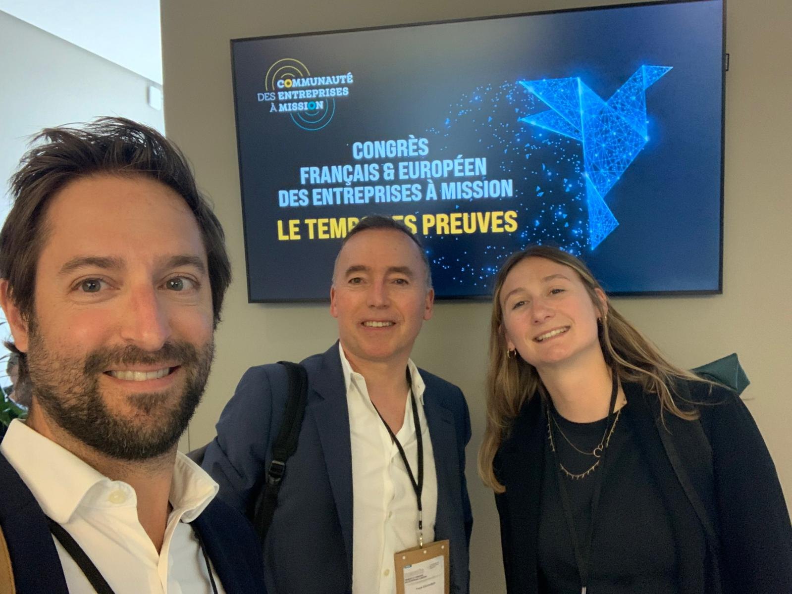 Trois membres de l’équipe au Congrès des entreprises à mission